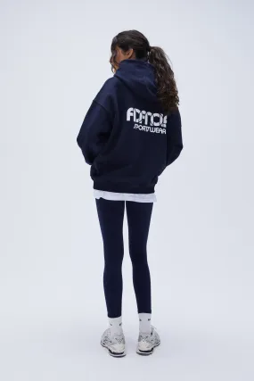 Sportswear Oversized Hoodie - Navy Blue