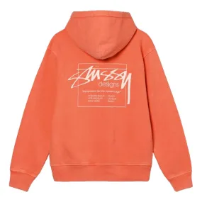 STUSSY DYED STUSSY DESIGNS HOOD-PEACH