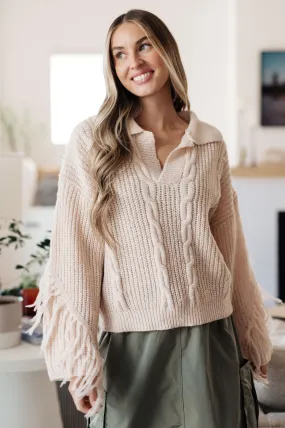 Sweet Surrender Fringe Sweater