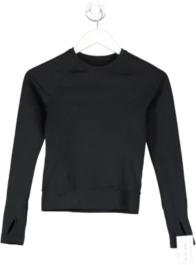 TALA Black Long Sleeve Crew Neck Training Top UK S