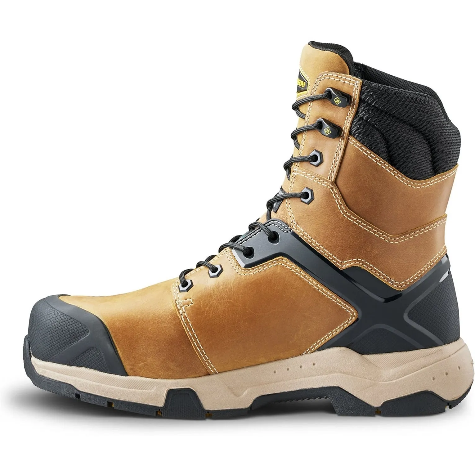 Terra Men's Carbine 8" Comp Toe WP Safety  Work Boot -Wheat- 4TCRWT