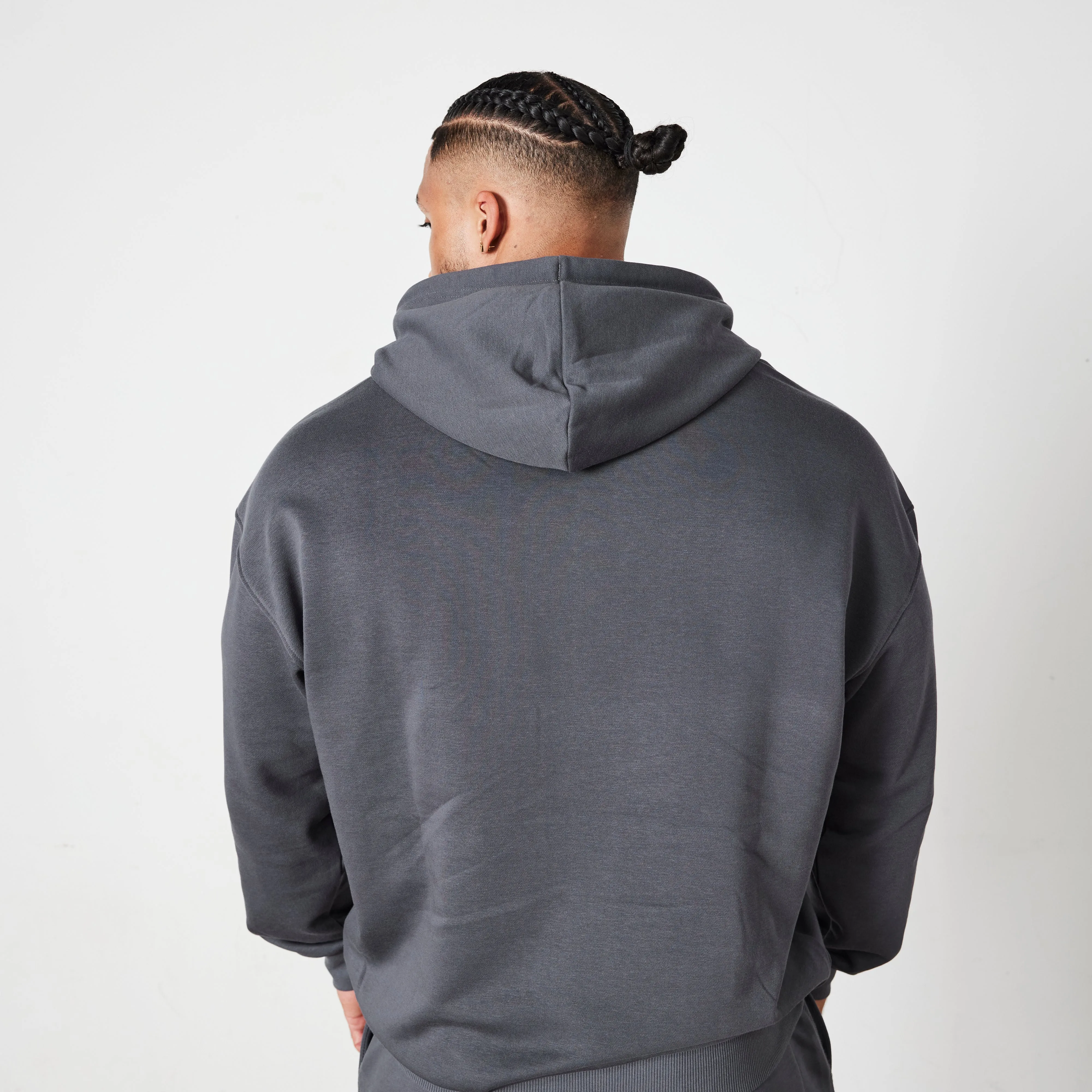 Vanquish Essential Denim Blue Oversized Pullover Hoodie