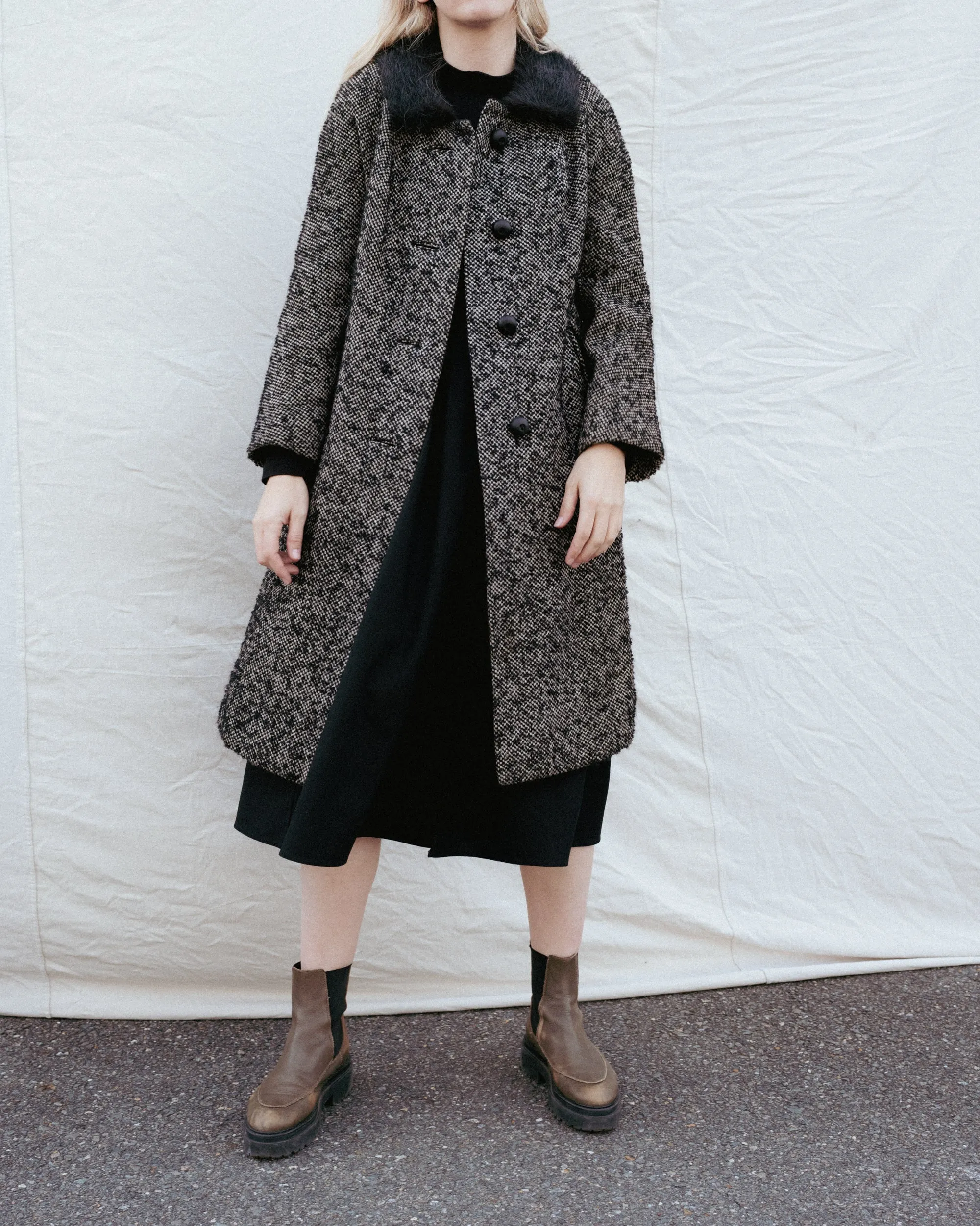 Vintage Boucle Wool BERLIN Coat #7 (XS/S   S/M)