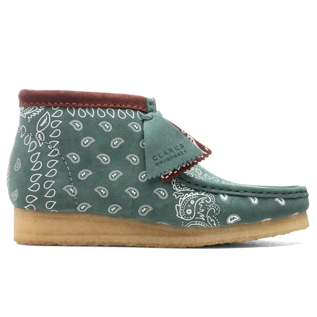 Wallabee Boot - Green Paisley