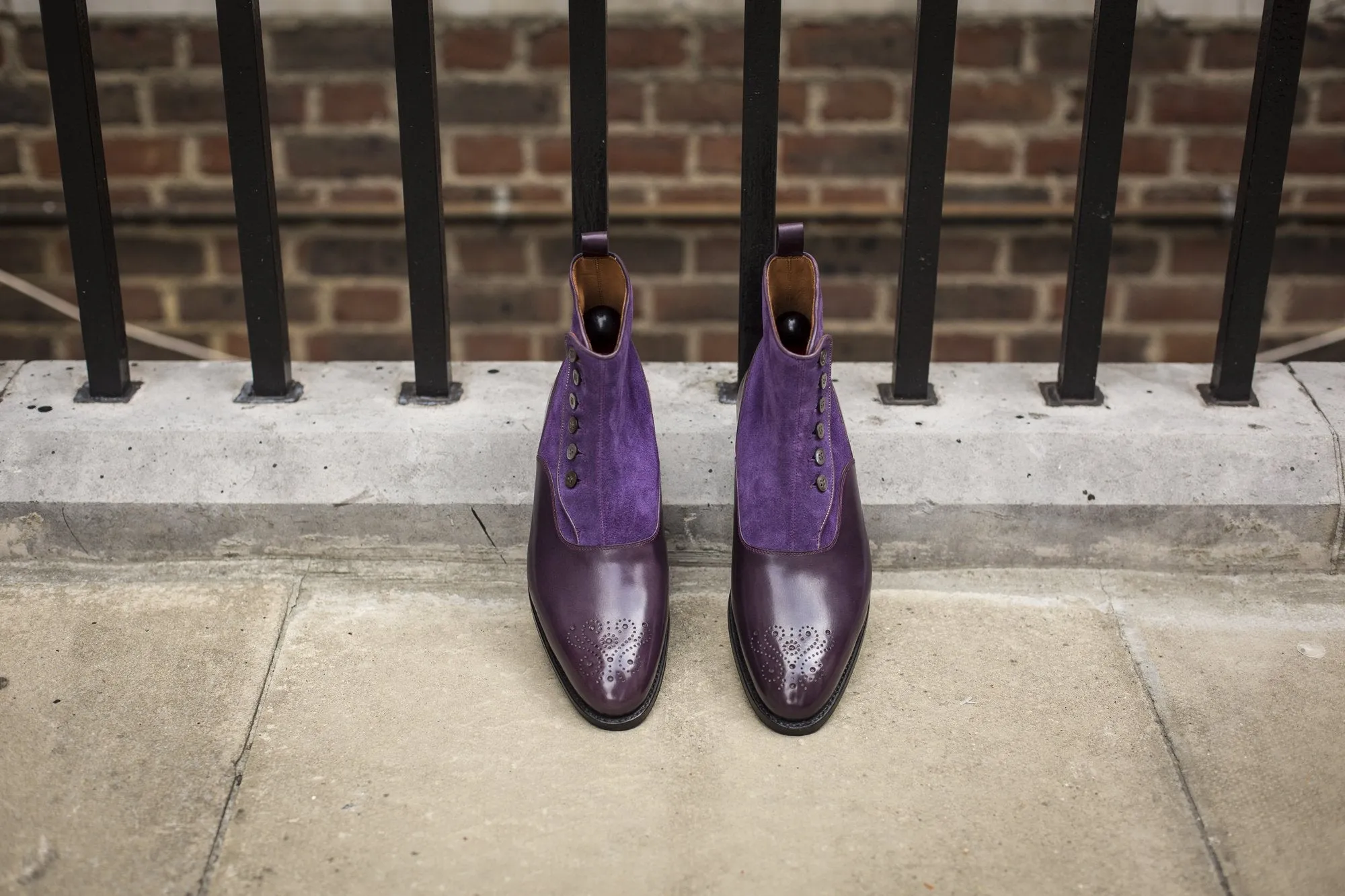 Westlake - MTO - Dark Purple Calf / Purple Suede - NGT Last - Single Leather Sole