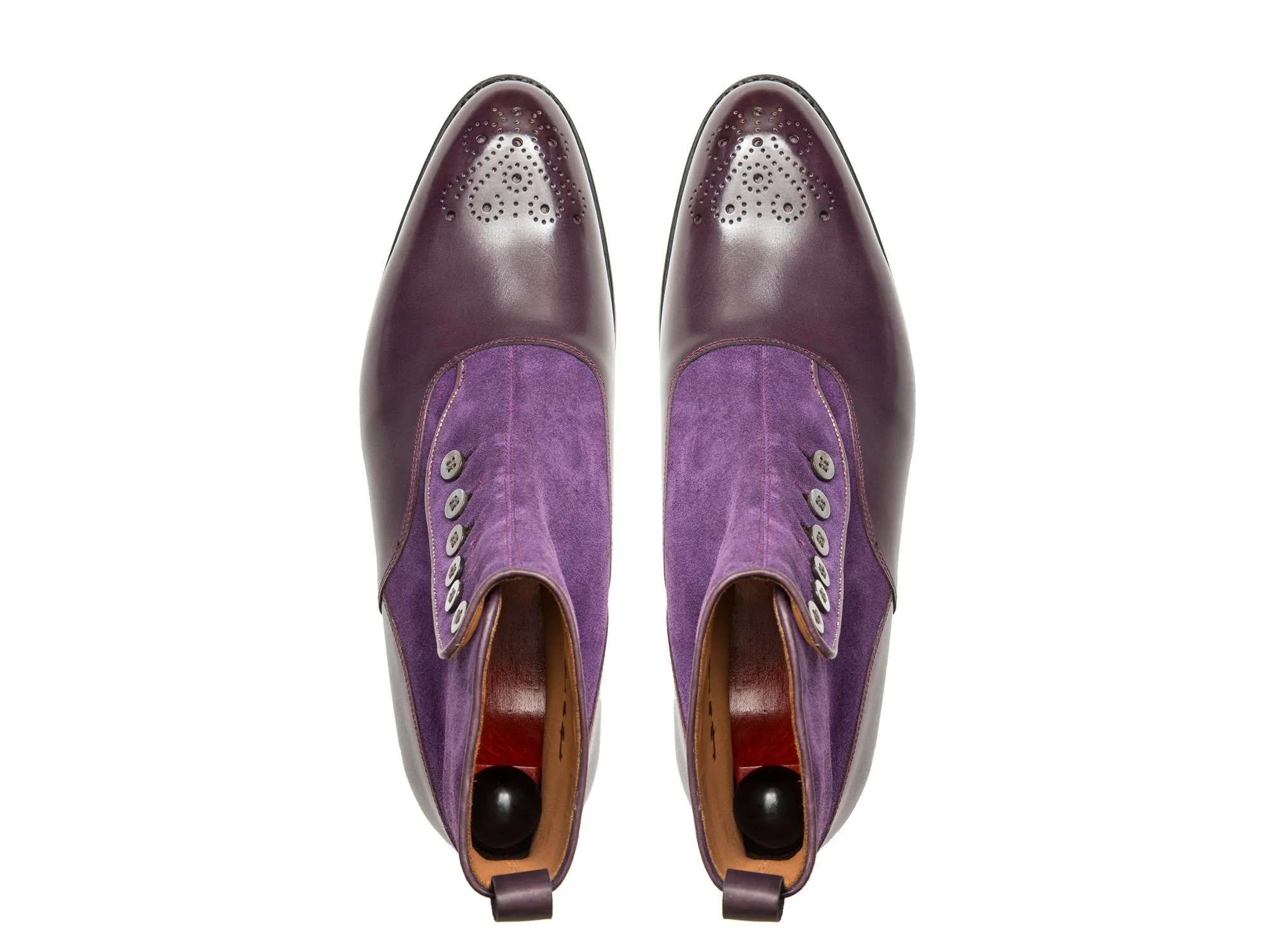 Westlake - MTO - Dark Purple Calf / Purple Suede - NGT Last - Single Leather Sole