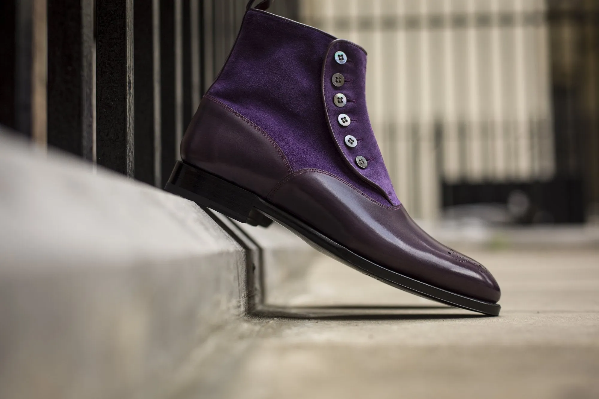 Westlake - MTO - Dark Purple Calf / Purple Suede - NGT Last - Single Leather Sole