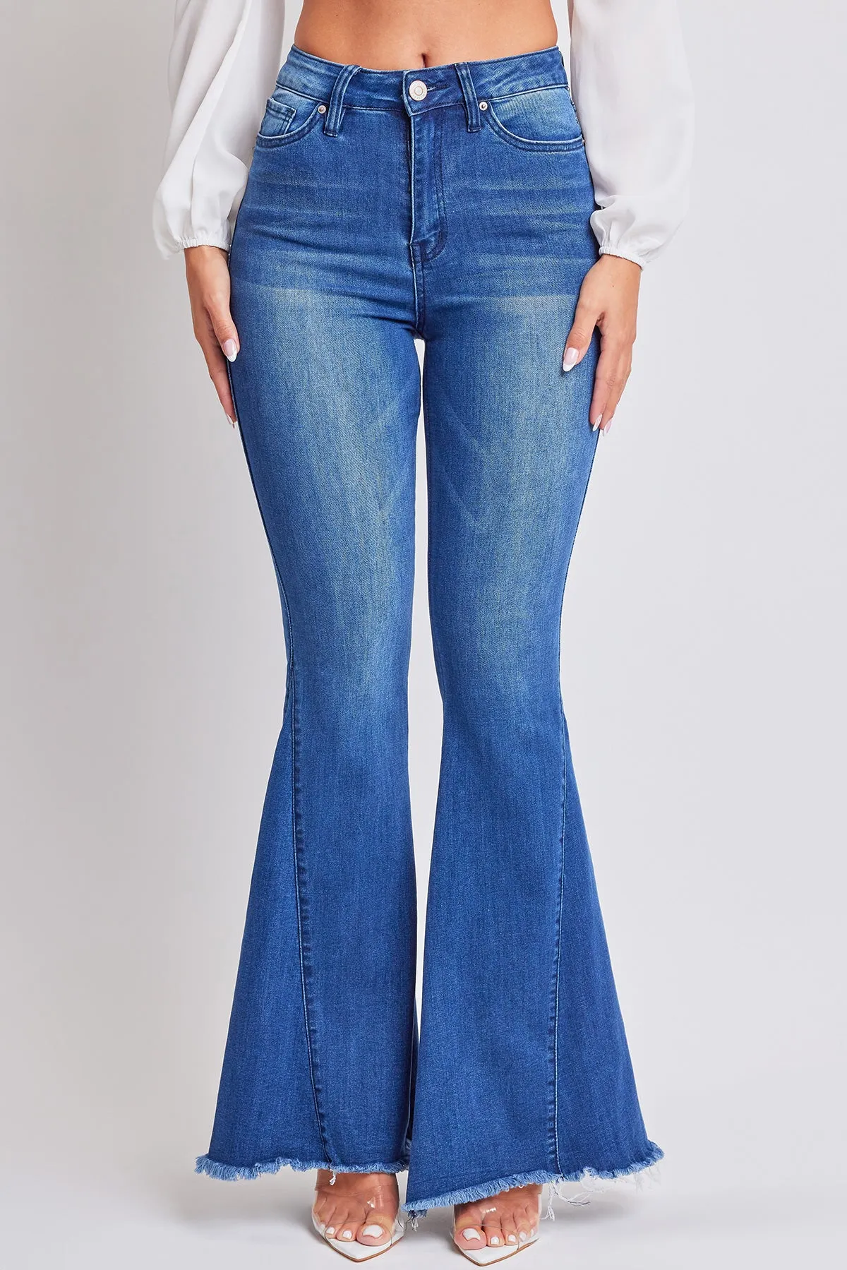 Women's Gigi  Extreme Fit & Flare Jeans-Distressed