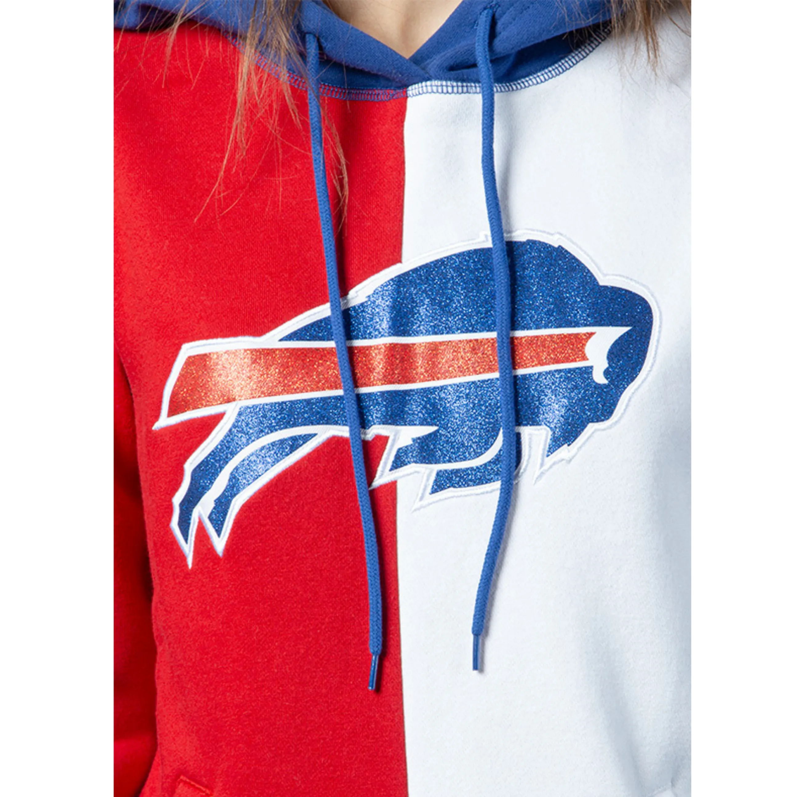 Women's New Era Bills White & Red Hoodie