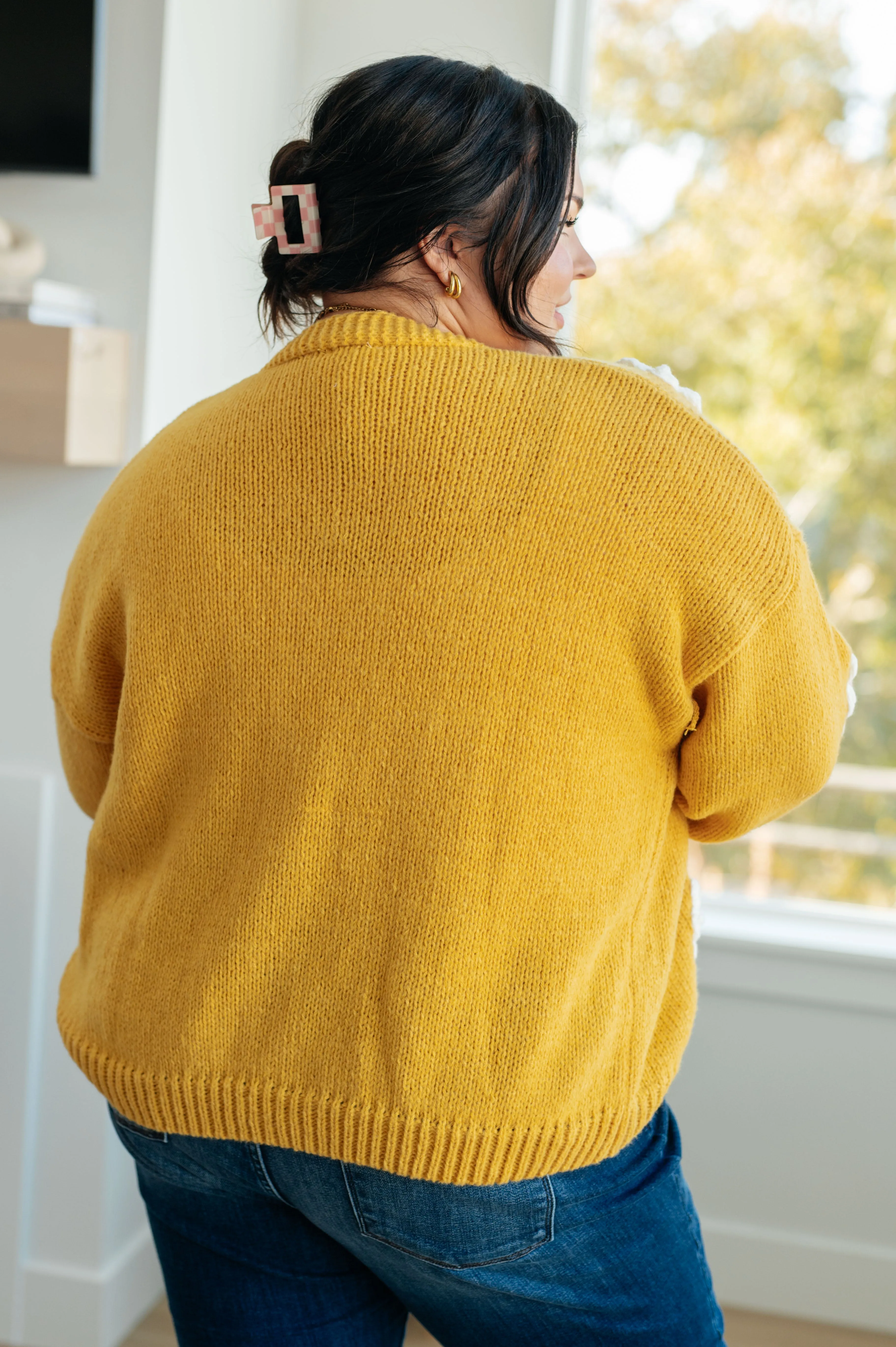 You're Enough Floral Cardigan